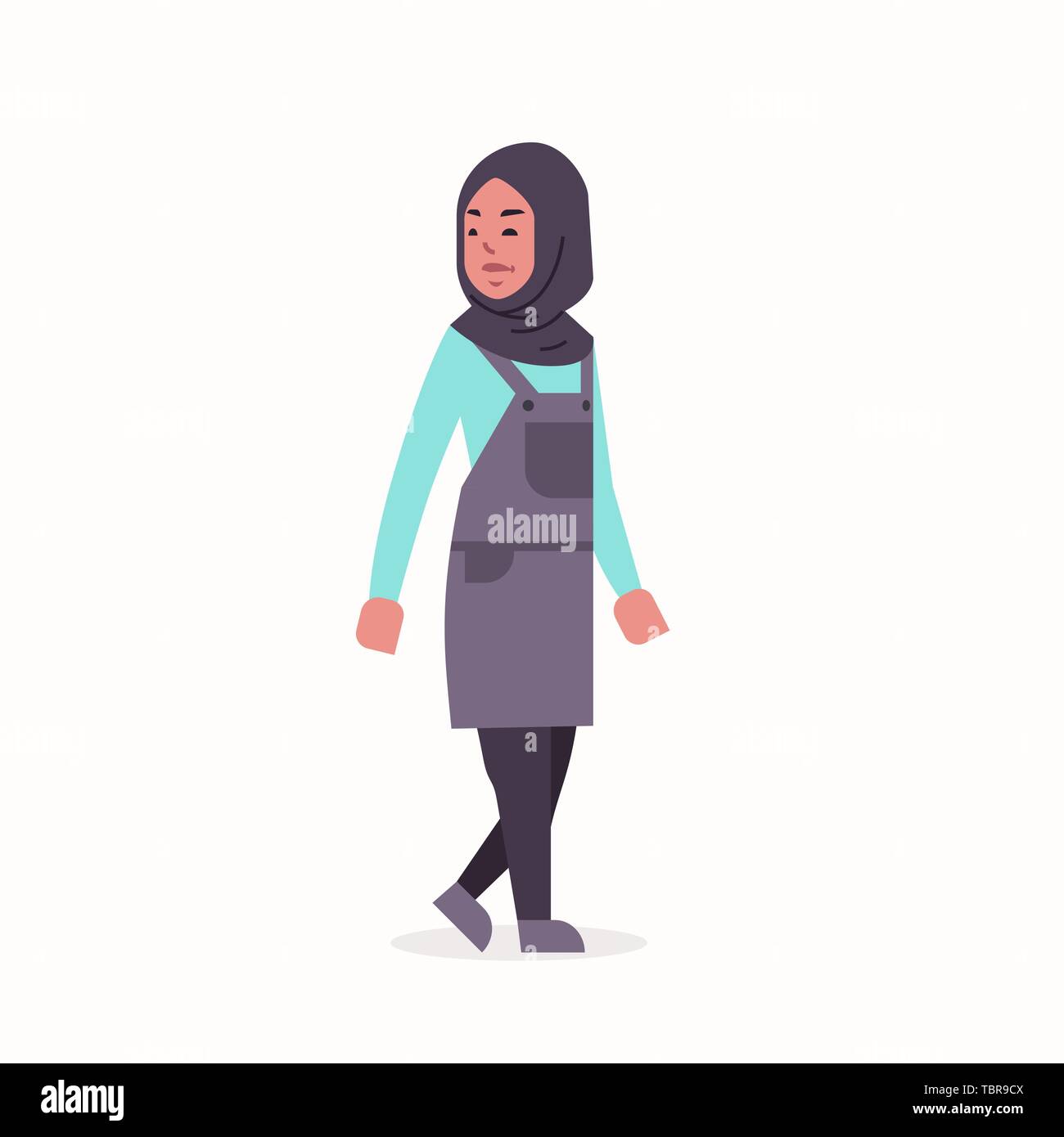 arabic woman in hijab arab girl wearing headscarf traditional clothes  standing pose arabian female cartoon character full length flat Stock  Vector Image & Art - Alamy
