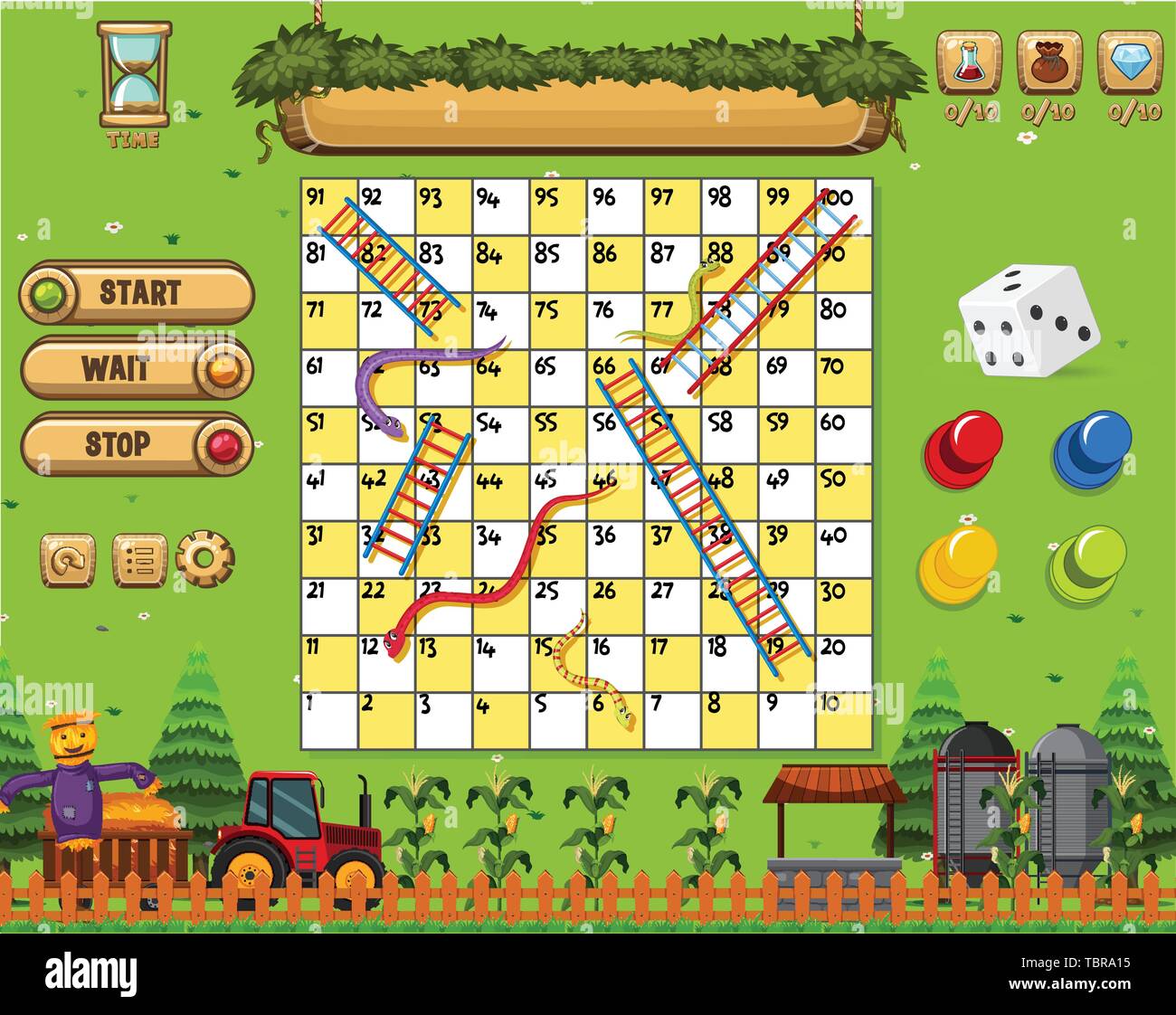 Game snake ladder hi-res stock photography and images - Alamy