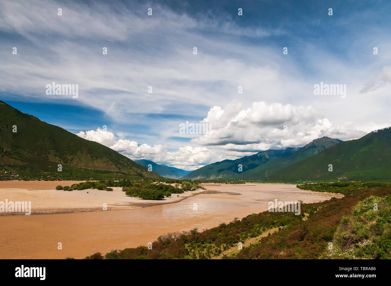 red flag canal Stock Photo Alamy