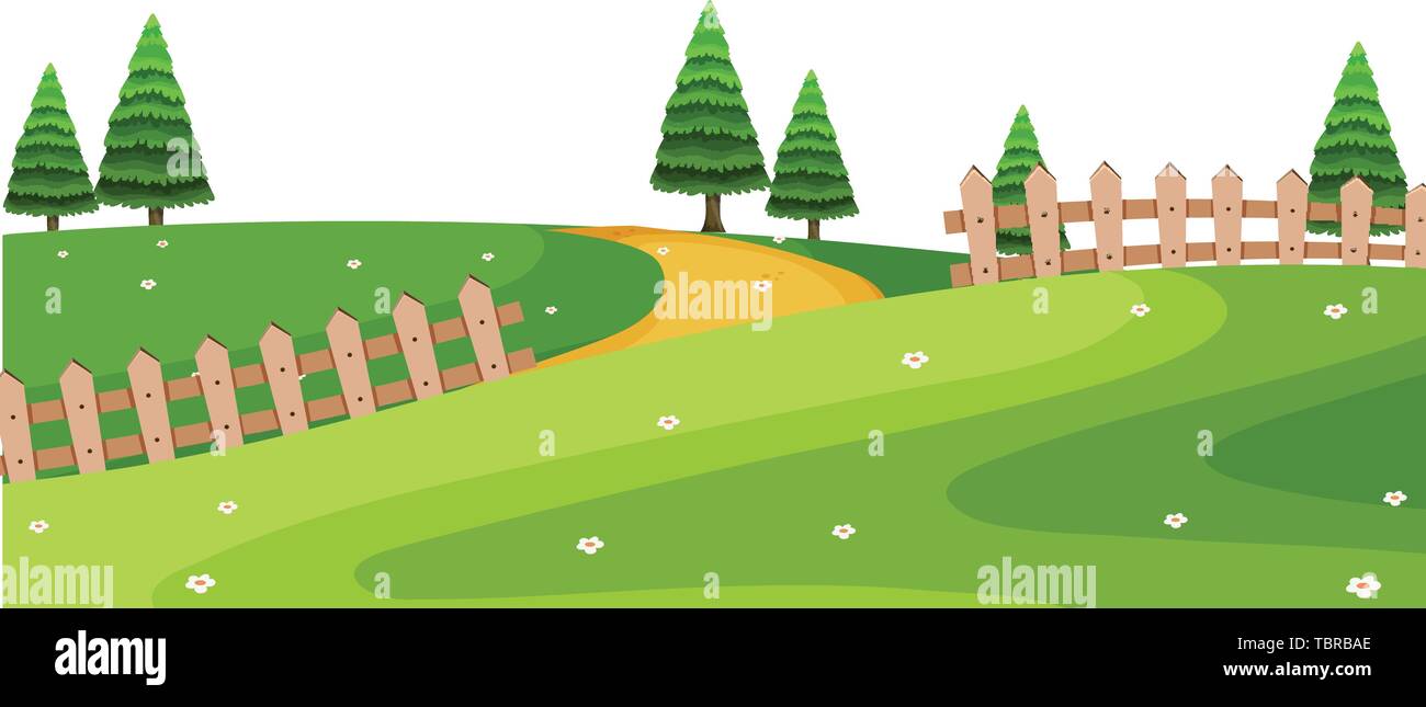 Background outdoor park scene illustration Stock Vector Image & Art - Alamy