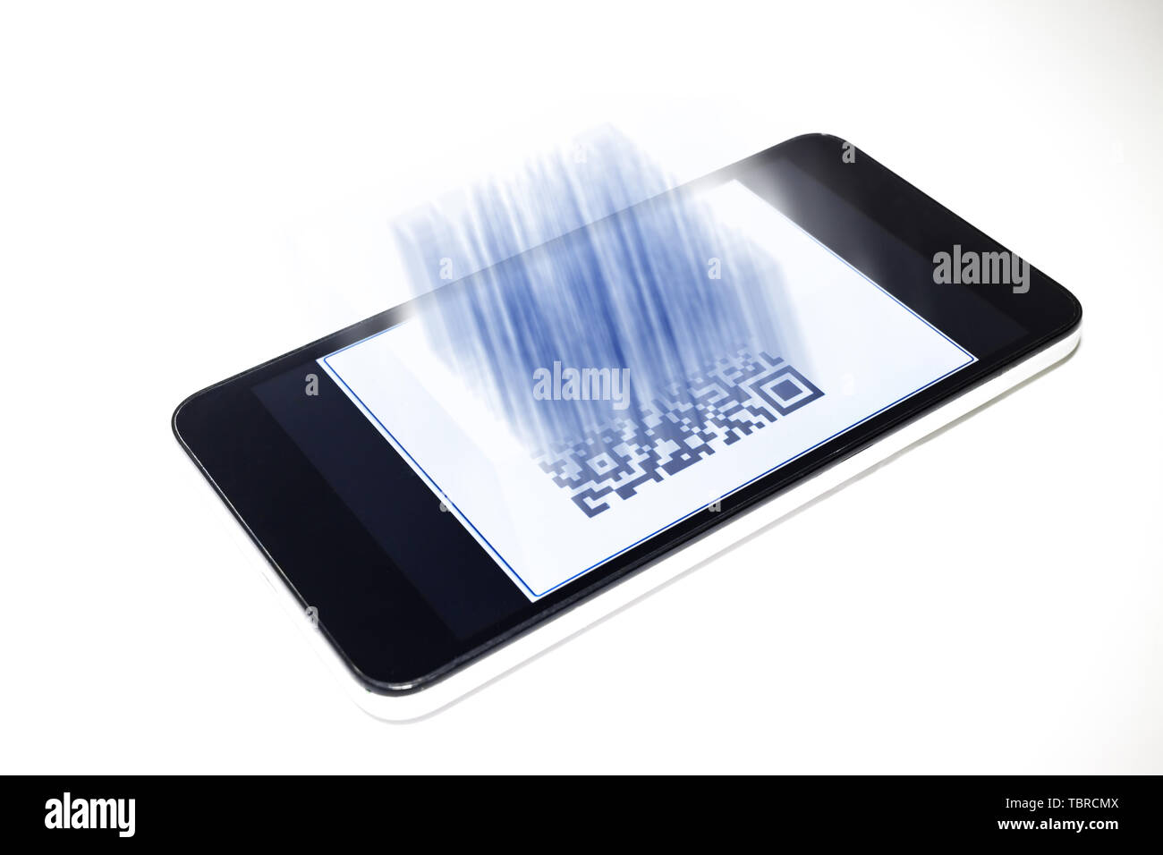 Smartphone QR code Stock Photo - Alamy