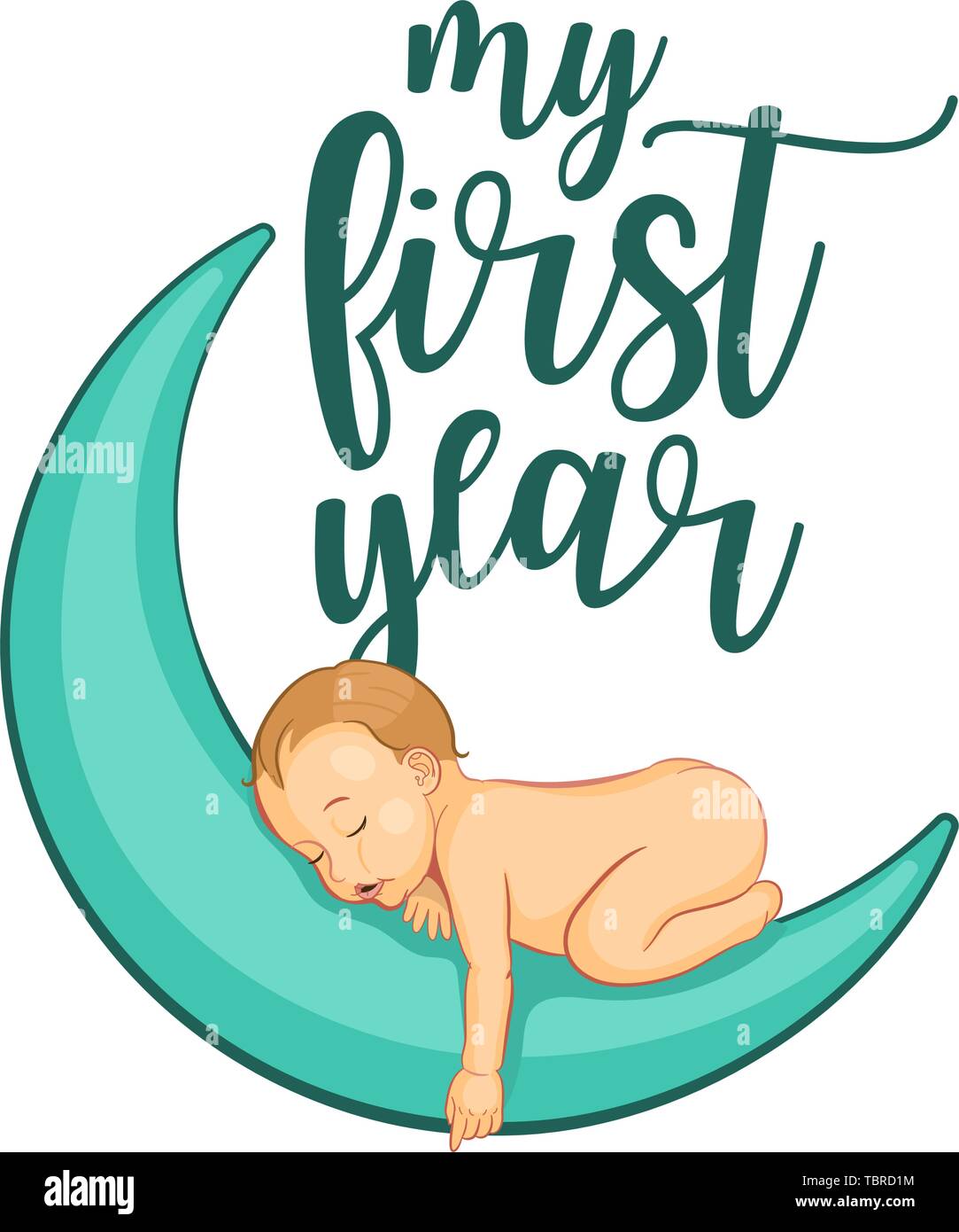 My first year. Hand lettering quotes to print on babies clothes