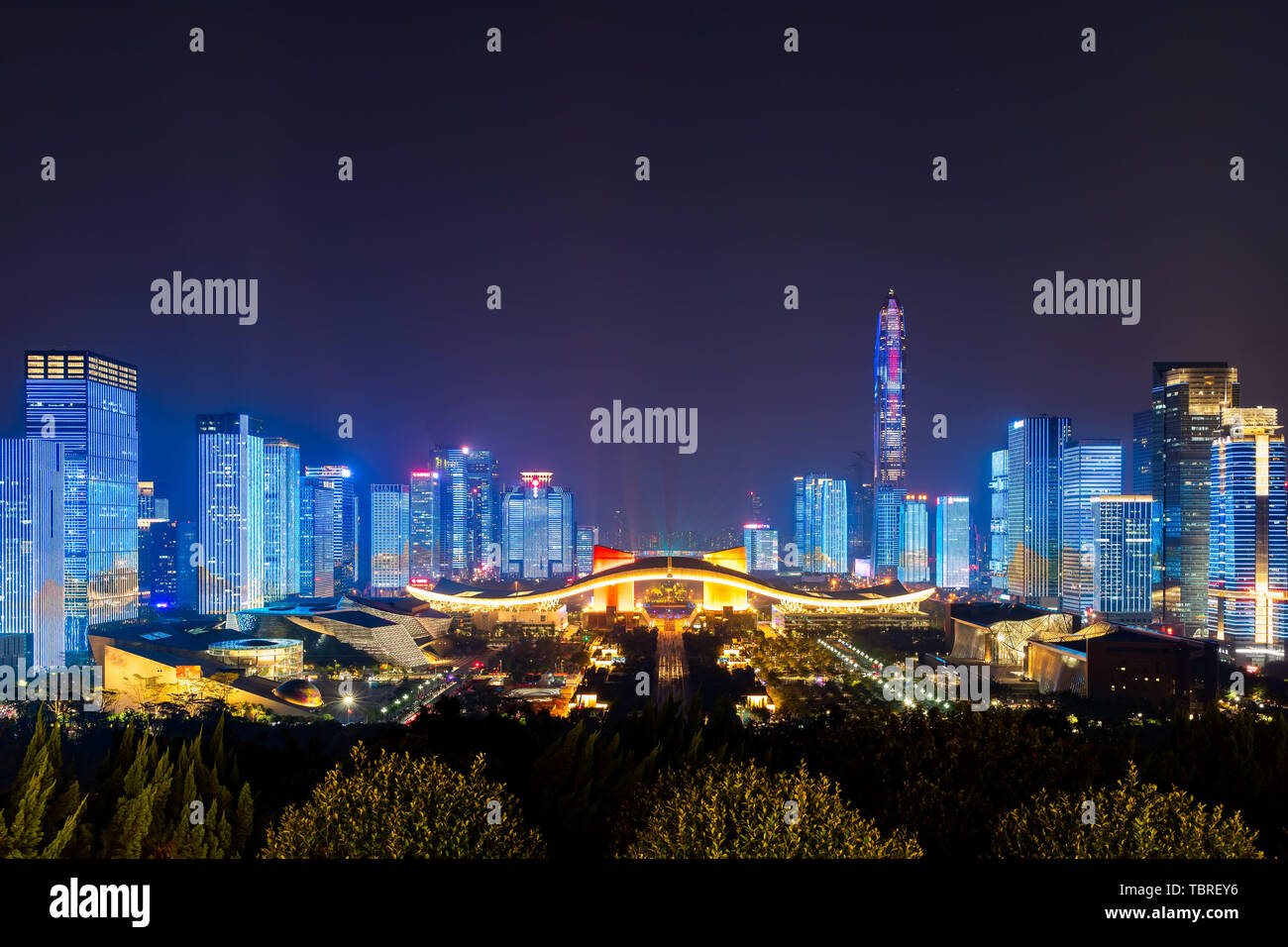 Landscape of Lianhua Mountain, Shenzhen Stock Photo Alamy
