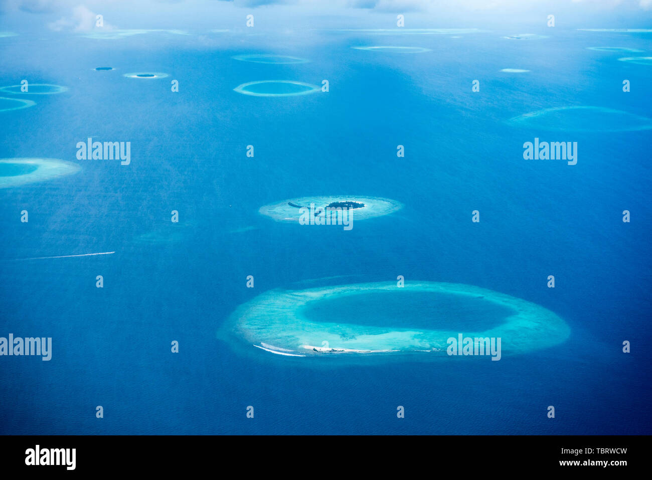 Aerial photography blue sky ocean hi-res stock photography and images ...