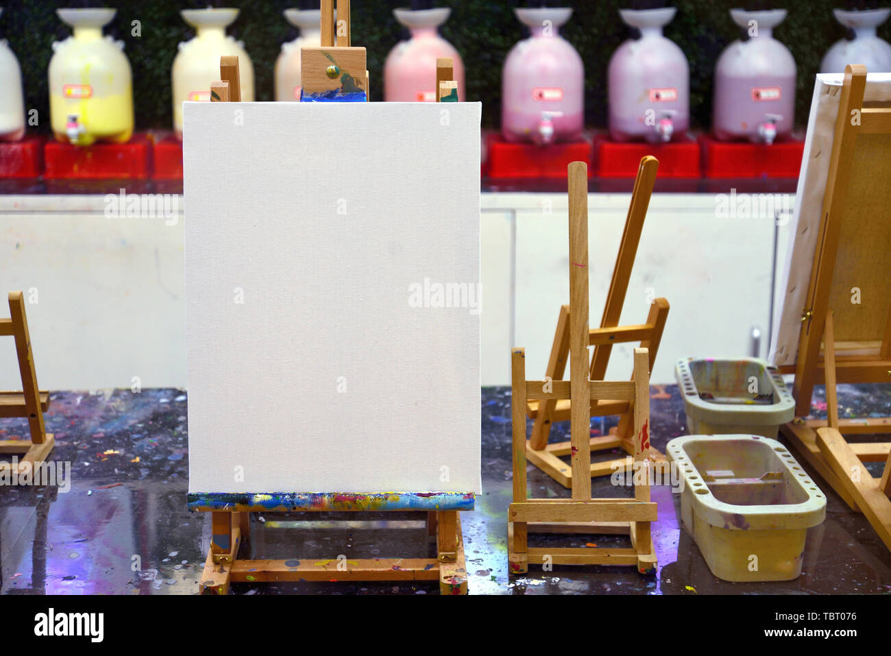 Oil Painting Studio Stock Photo Alamy