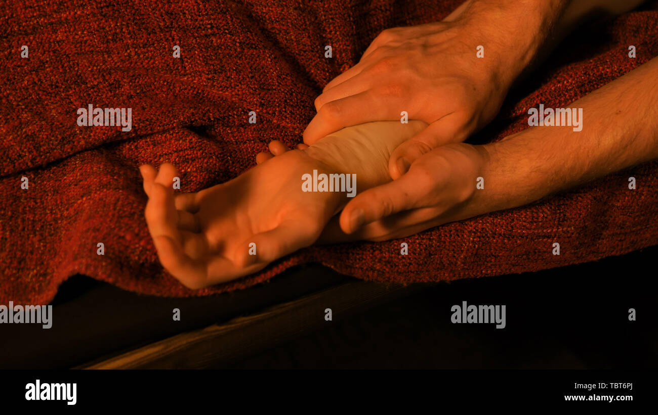 Hand massage woman close up finger hi-res stock photography and images ...