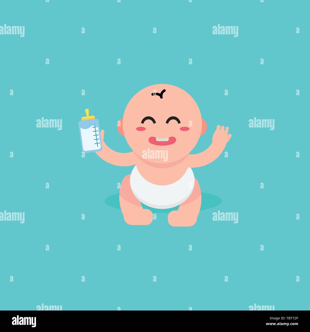 Baby bottle cartoon hi-res stock photography and images - Alamy