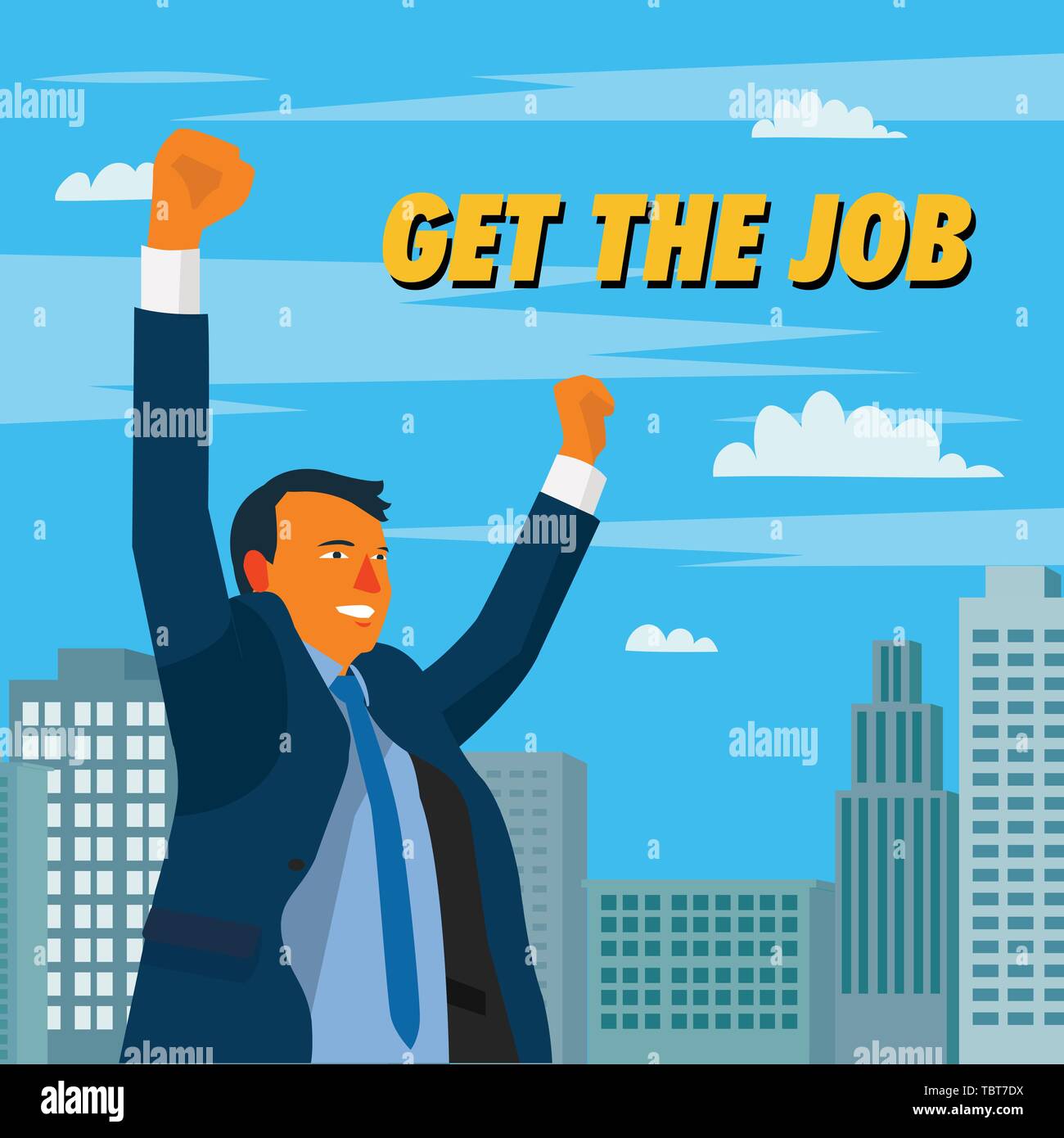Job glad Stock Vector Images Alamy