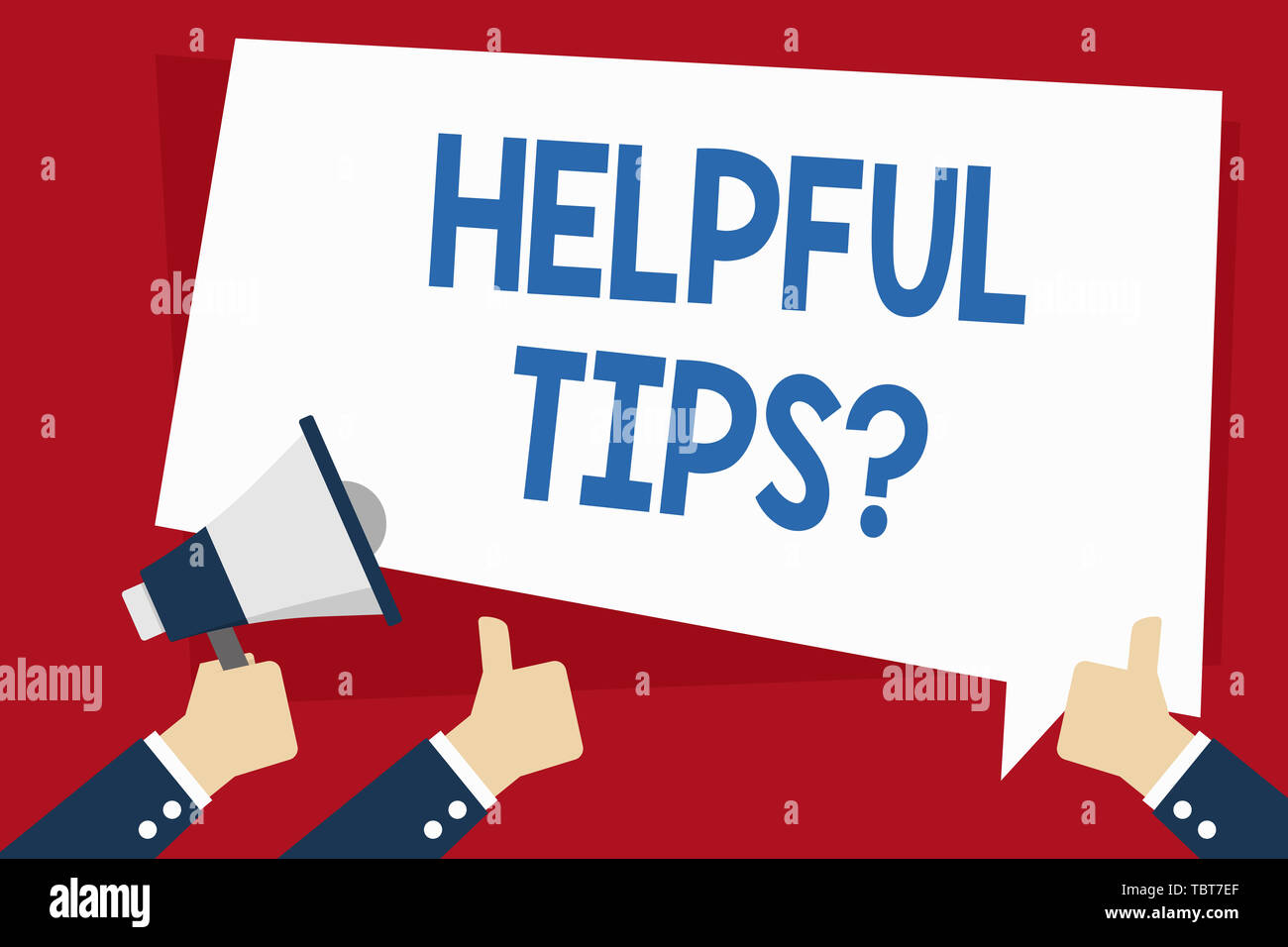 Word writing text Helpful Tips Question. Business photo showcasing ...