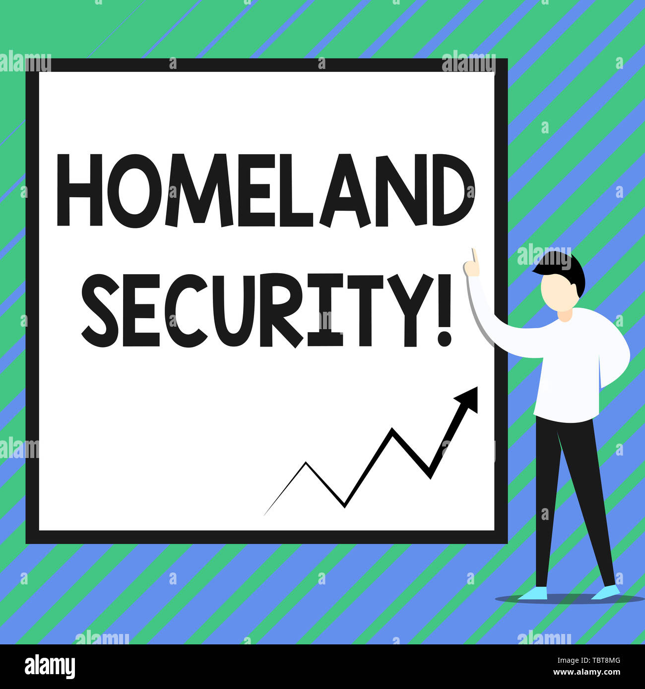 Conceptual hand writing showing Homeland Security. Concept meaning