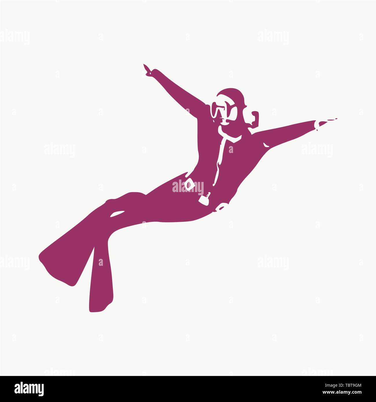Navy diver silhouette snorkeling hi-res stock photography and images ...