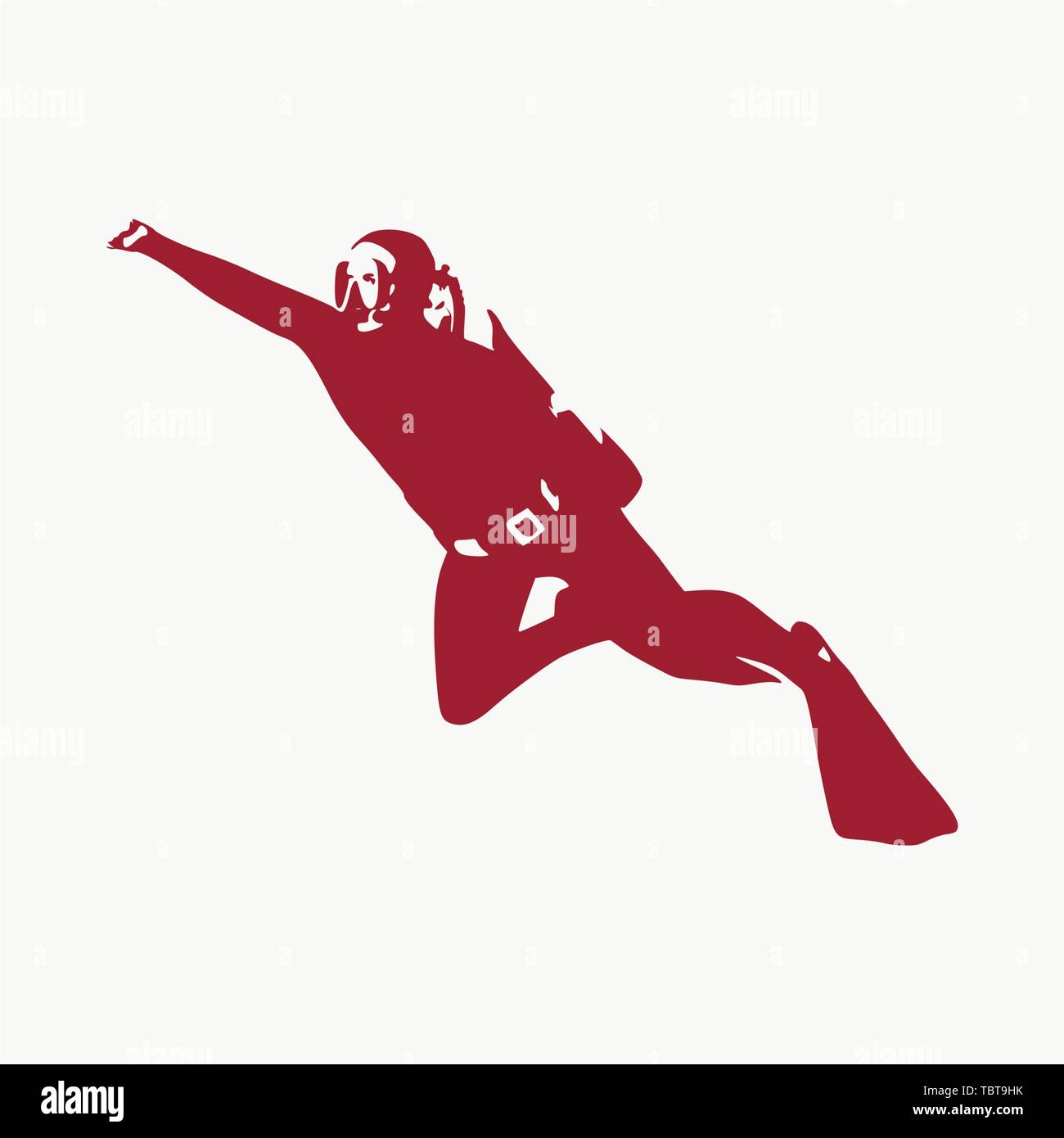 Navy diver silhouette snorkeling hi-res stock photography and images ...