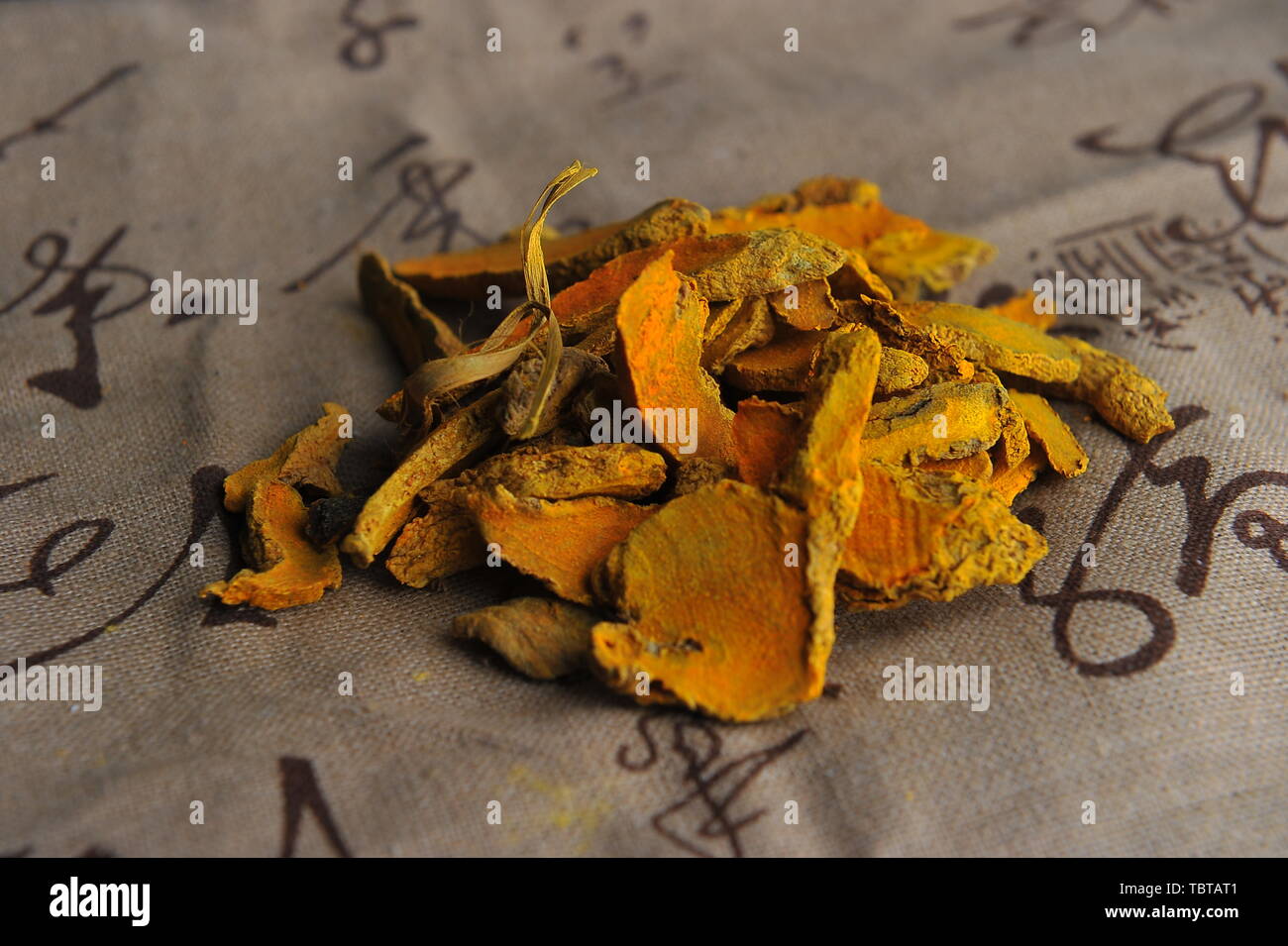 Traditional Chinese medicine turmeric Stock Photo Alamy