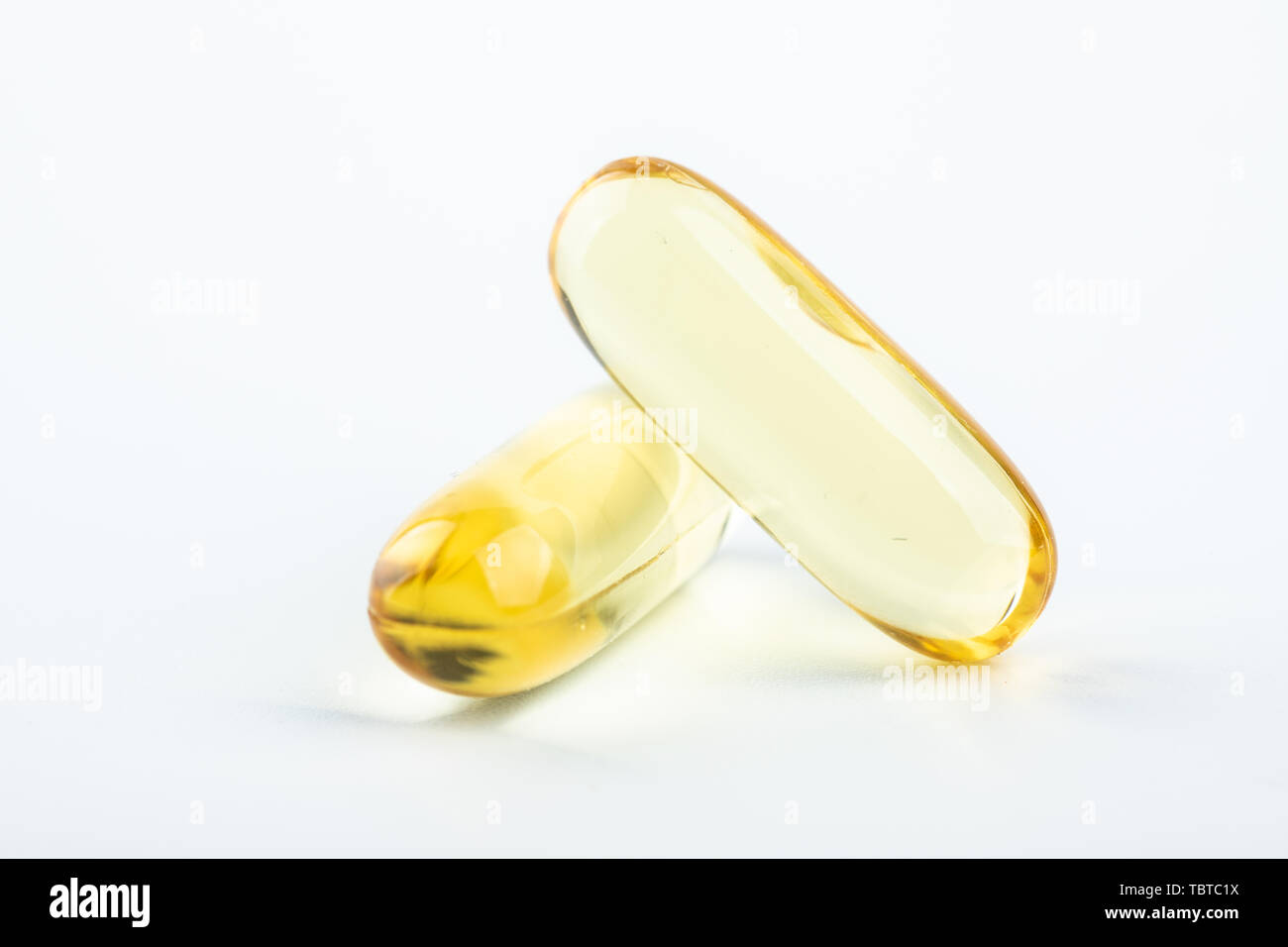 Cod liver oil capsule Stock Photo Alamy