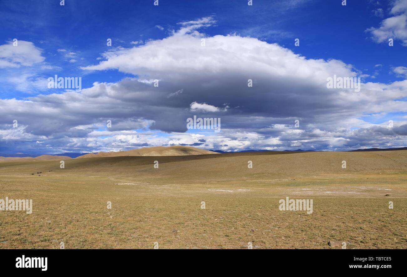Scenery of Tibetan Shannan Plateau Stock Photo