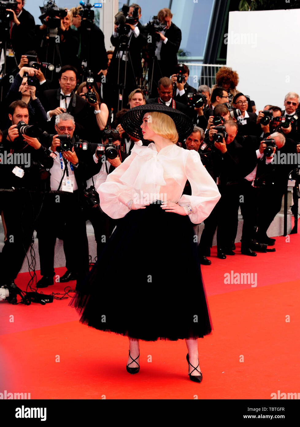 Cannes Film Festival 22st May at a  Photoocall for the Film ONCE UPON A TIME IN  HOLYWOOD  Fashion model Elle Fanning . Stock Photo