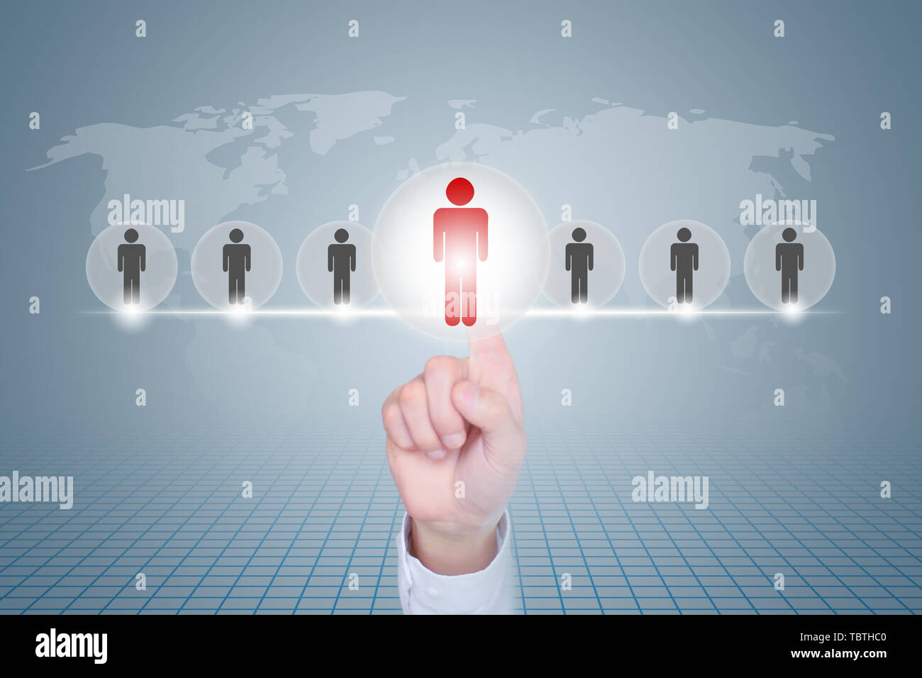 Business, Technology, Network, Recruitment Ideas Concept