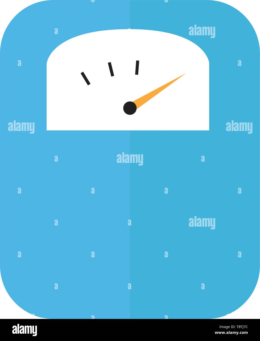 Body weight scale icon flat vector illustration isolated Stock Vector