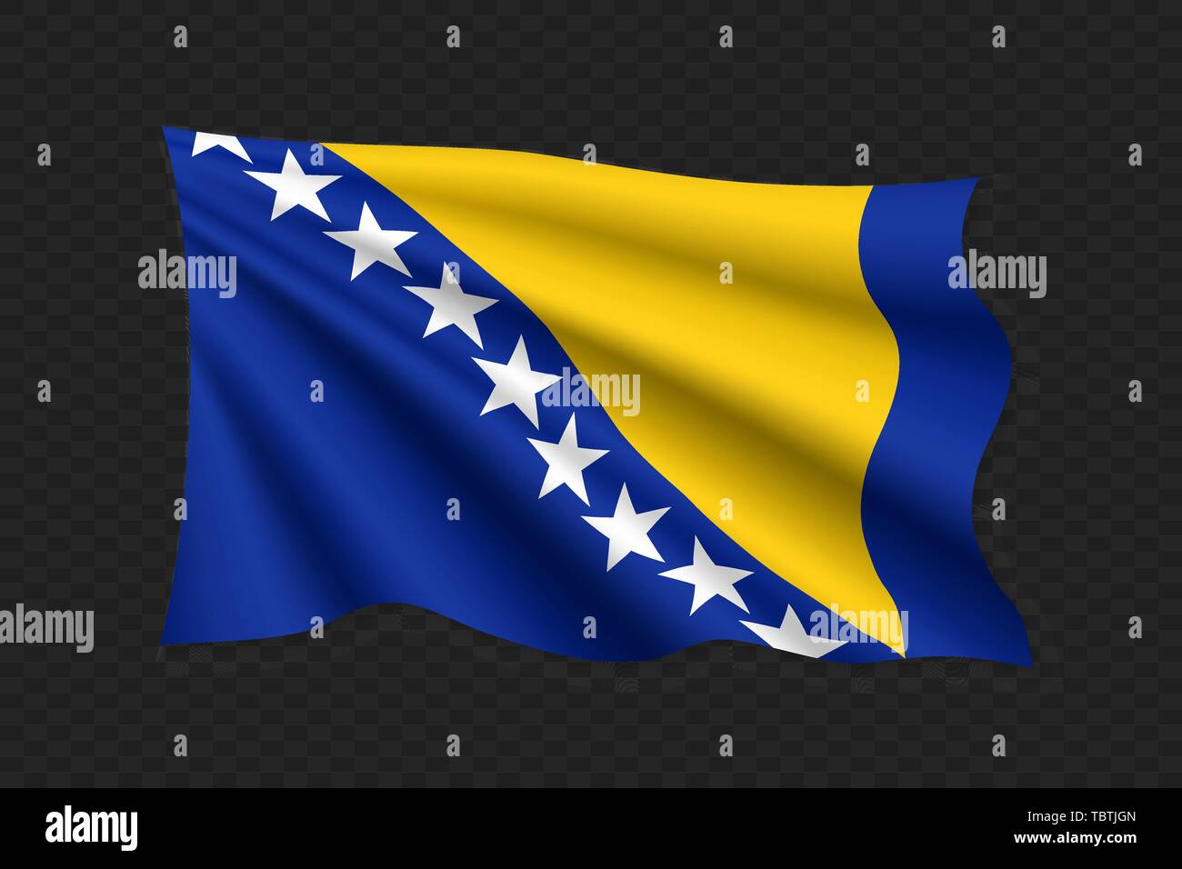 Bosnia hong kong flag Stock Vector Images - Alamy