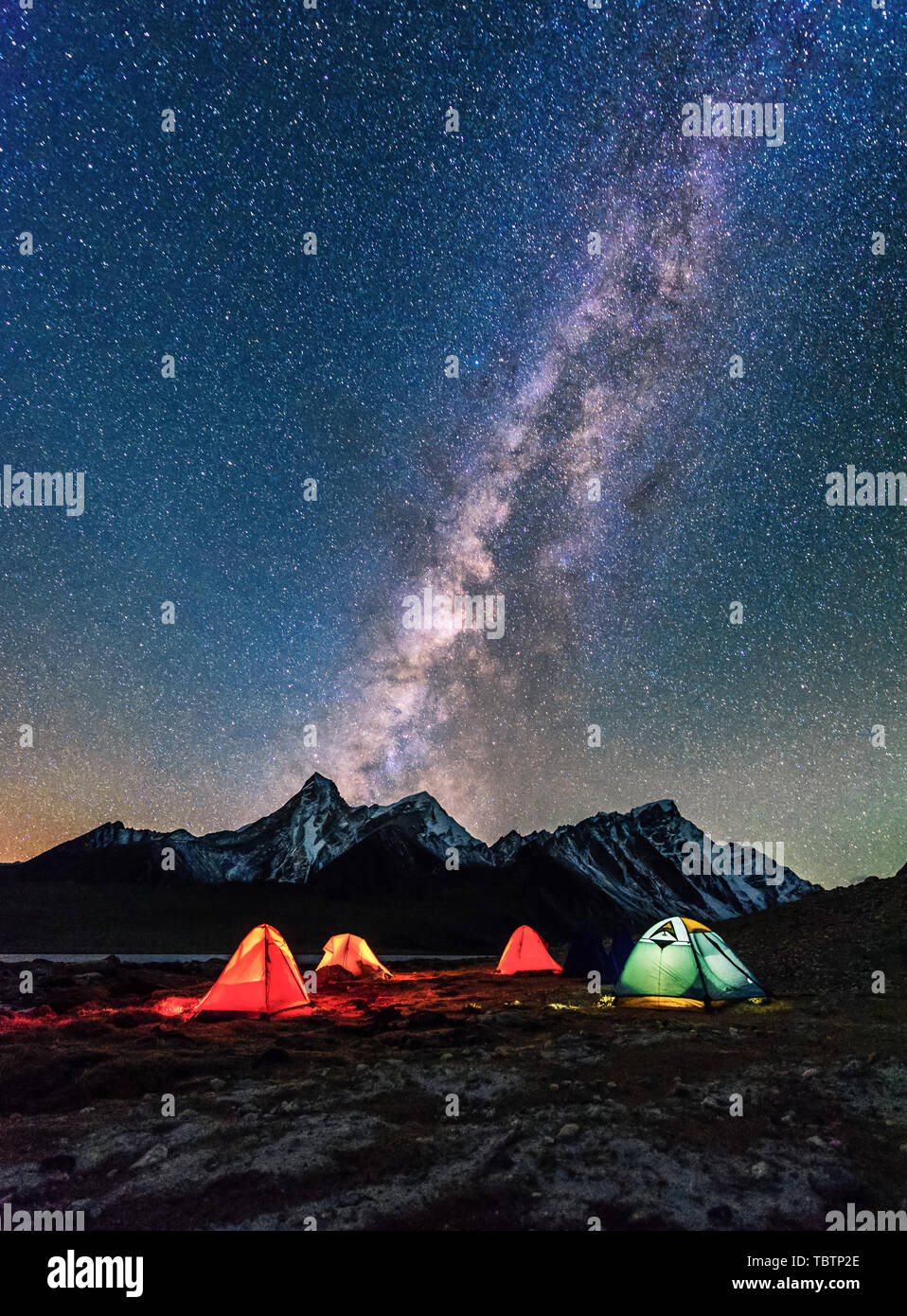 Photographed at an altitude of 5000 meters above sea level in Dingknot  County Stock Photo - Alamy