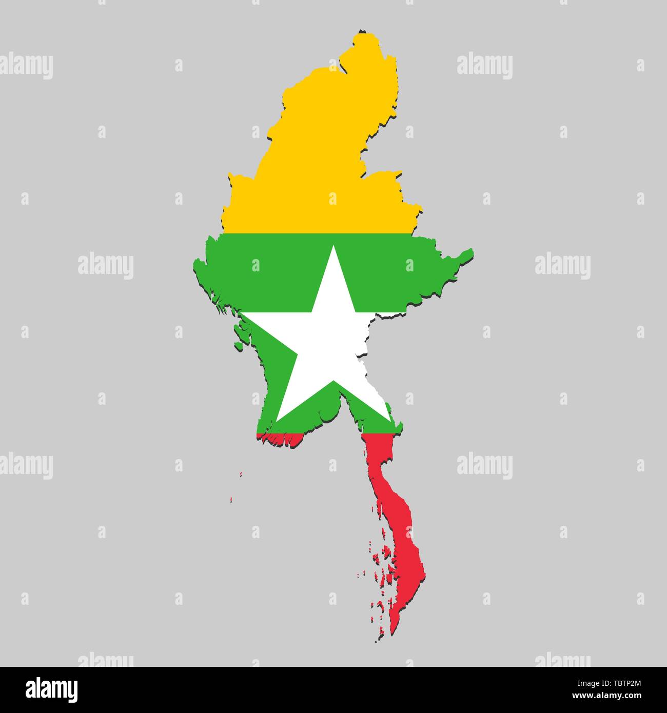 Map myanmar on elegant Stock Vector Images - Alamy
