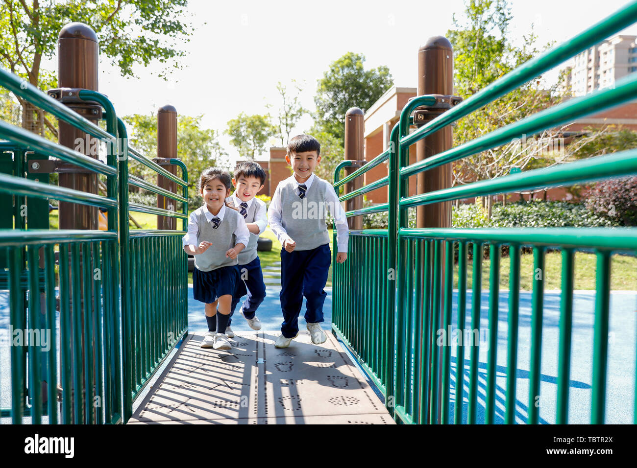 Primary school girls laughing hi-res stock photography and images - Alamy