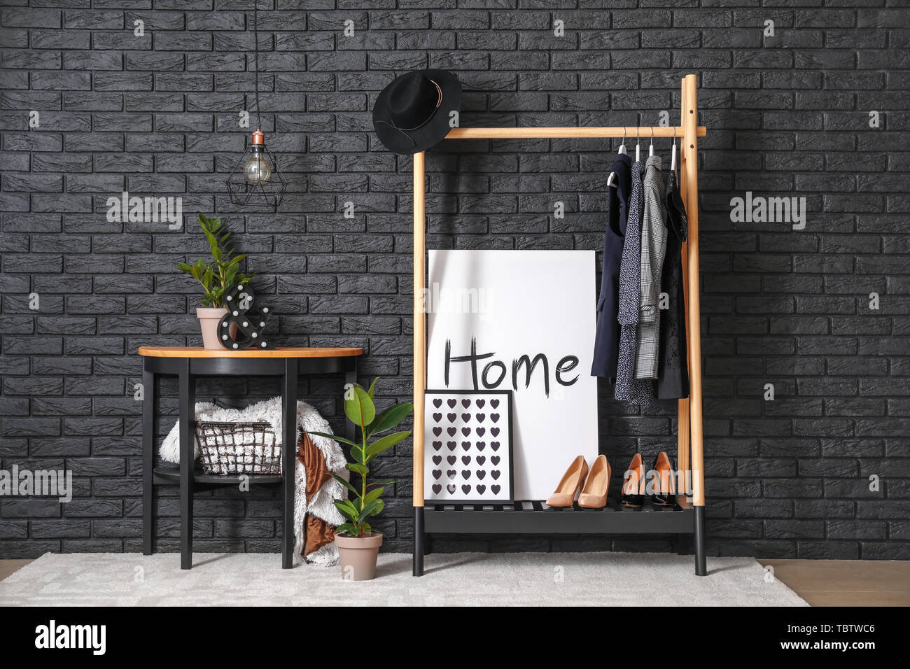 Stylish interior of modern hall Stock Photo - Alamy