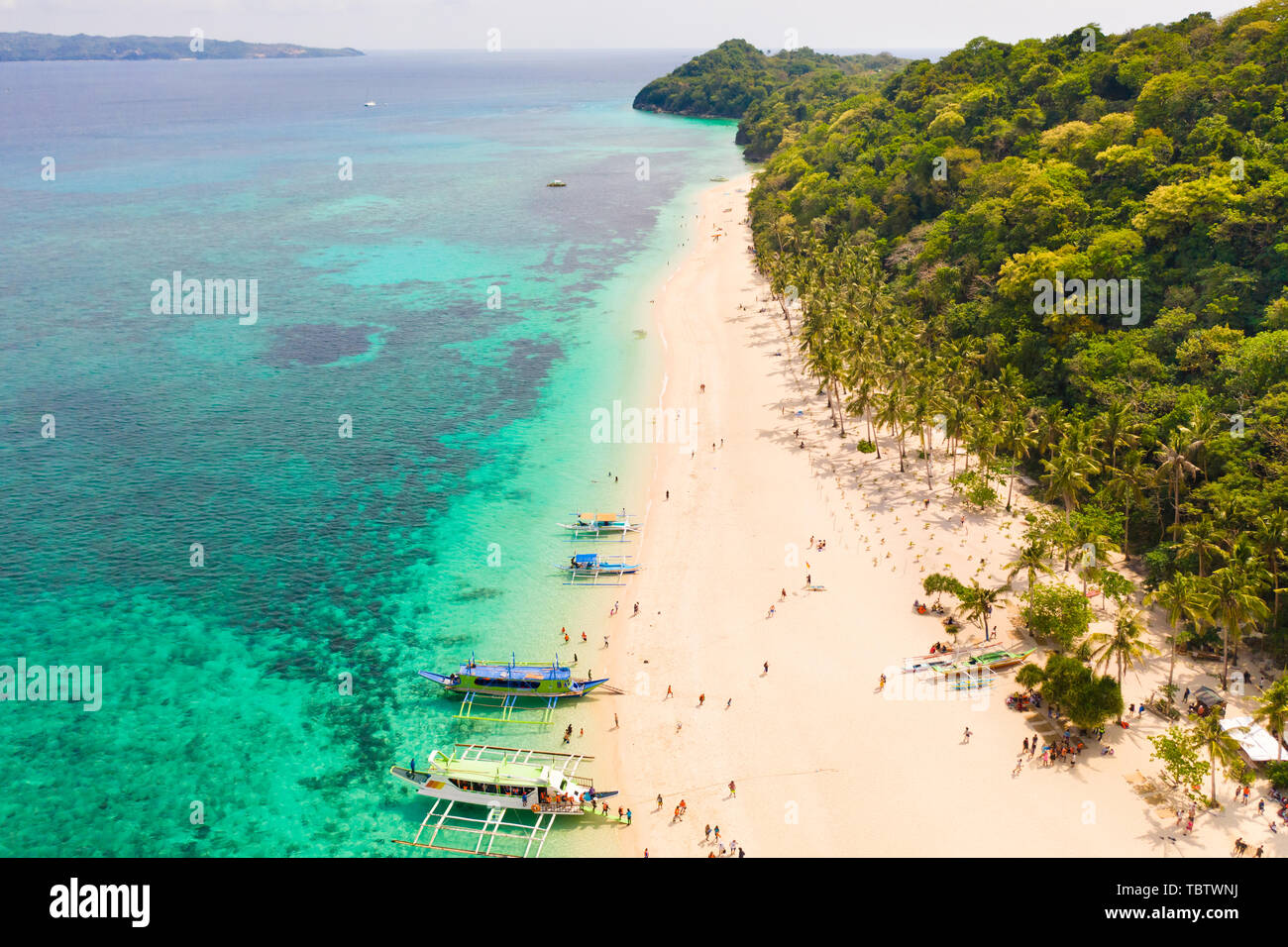 Image Puka image beautiful image beautiful image beautiful - Puka Shell Beach, Boracay Island, Philippines, aerial view ...