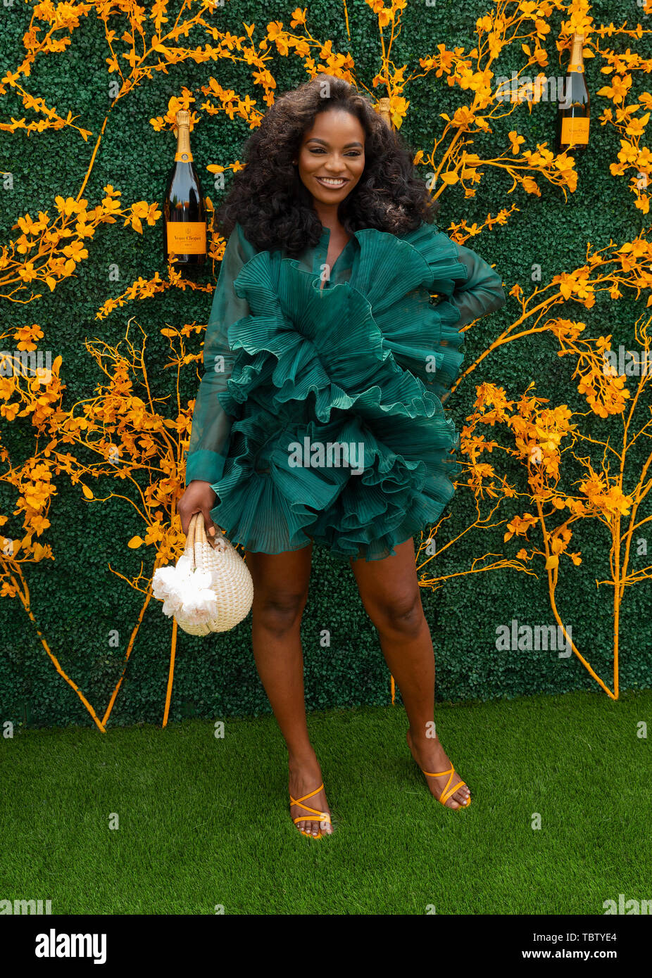 Asiyami Gold attends 12th Annual Veuve Clicquot Polo Classic at Liberty  State Park (Photo by Lev Radin / Pacific Press Stock Photo - Alamy