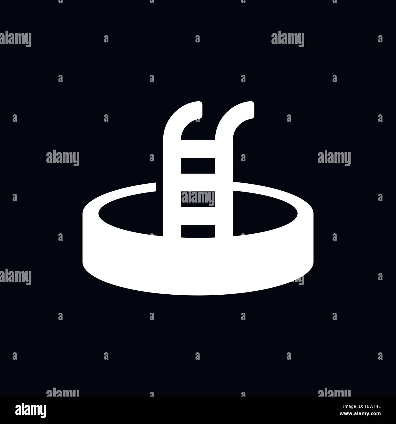 Pool flat icon vector sign symbol Stock Vector Image & Art - Alamy