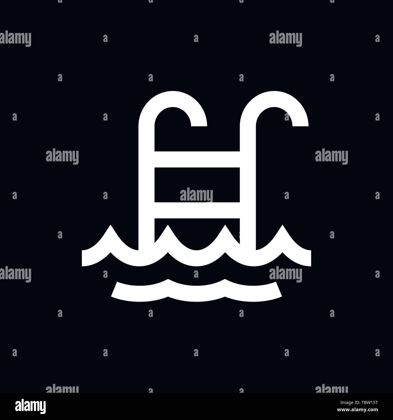 Pool flat icon vector sign symbol Stock Vector Image & Art - Alamy