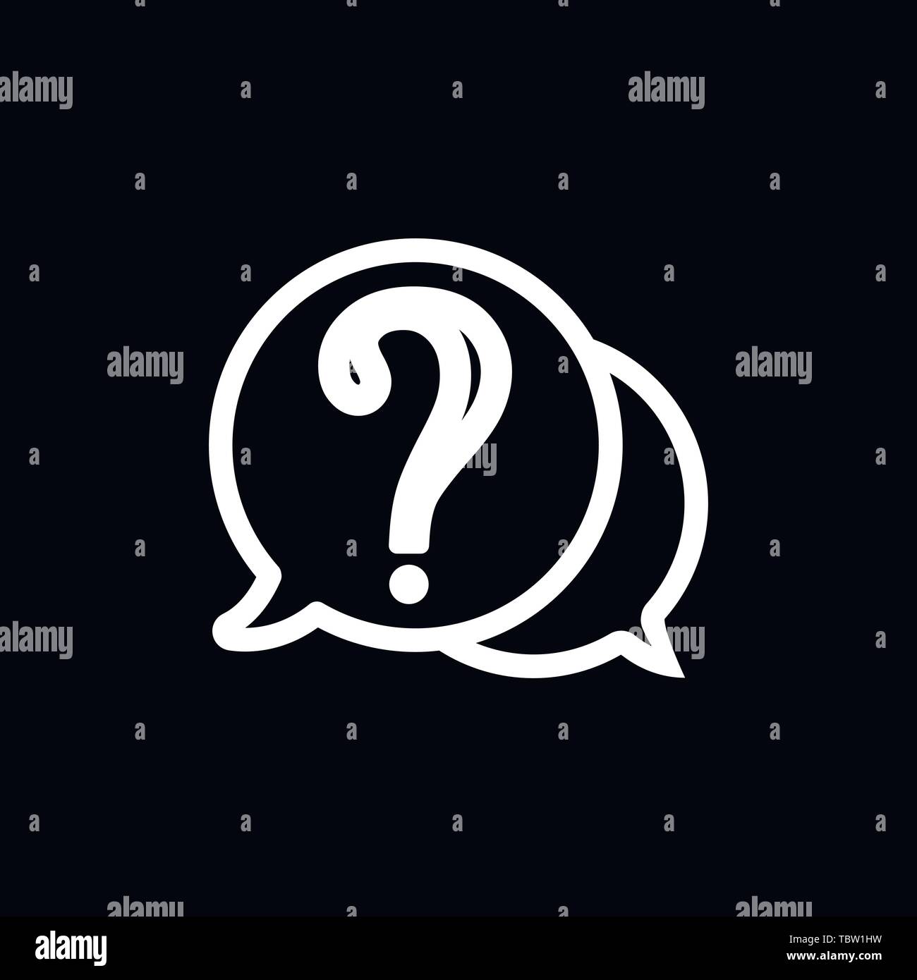 Information support, question mark icon vector sign symbol Stock Vector ...