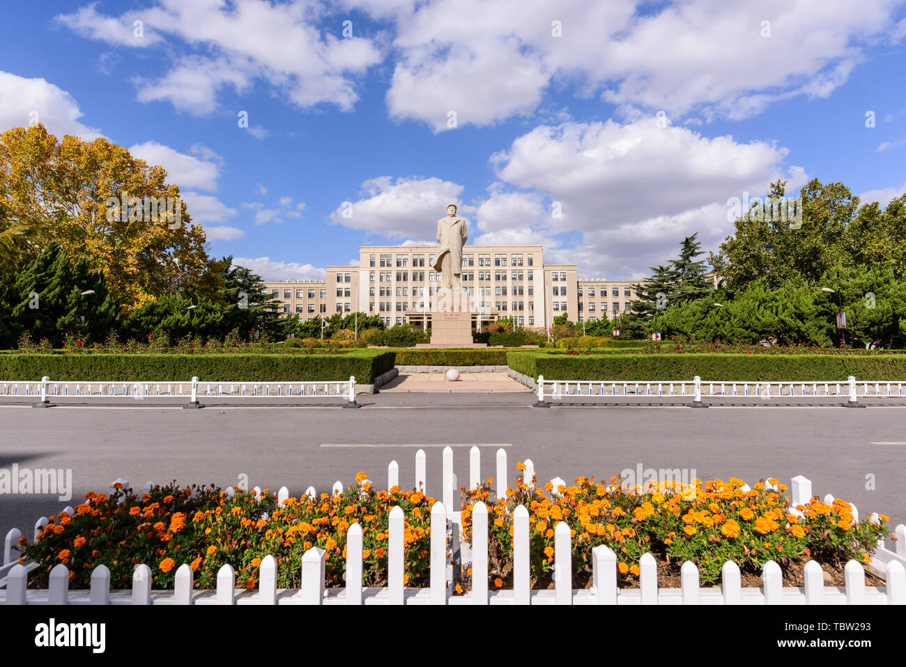 Main Building Plaza, Dalian University of Technology Stock Photo
