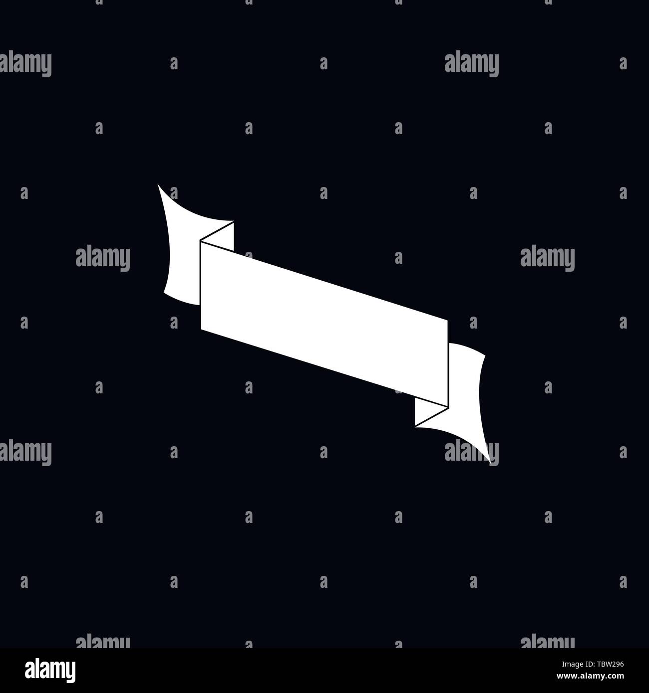 Ribbon icon vector sign symbol Stock Vector Image & Art - Alamy