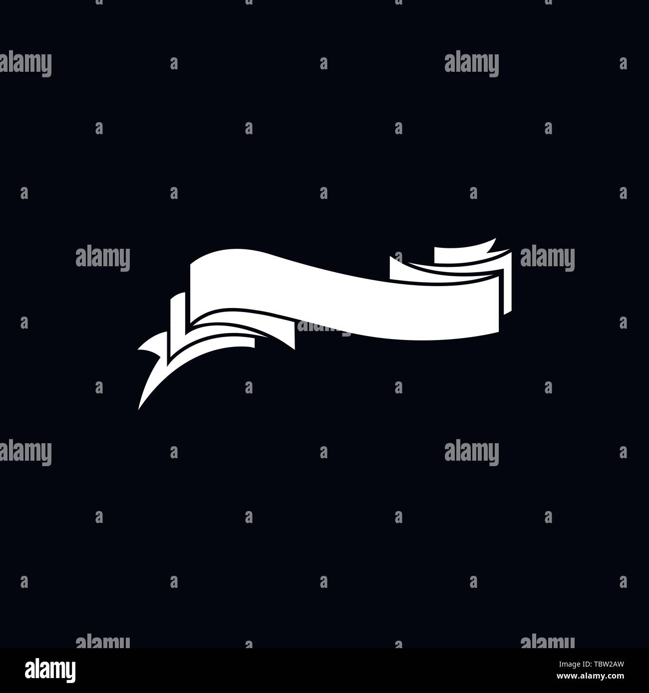 Ribbon icon vector sign symbol Stock Vector Image & Art - Alamy