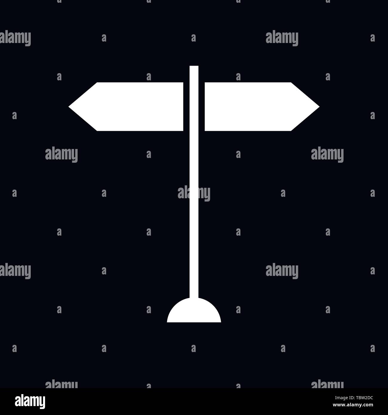 Signpost icon vector sign symbol Stock Vector Image & Art - Alamy