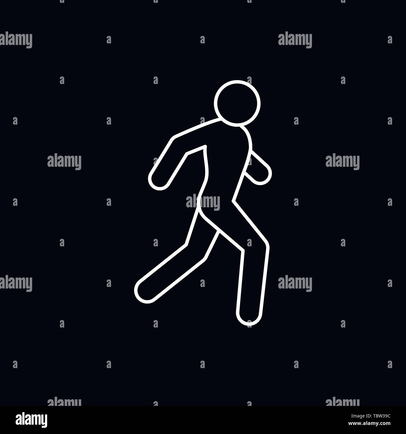 Running icon hi-res stock photography and images - Alamy
