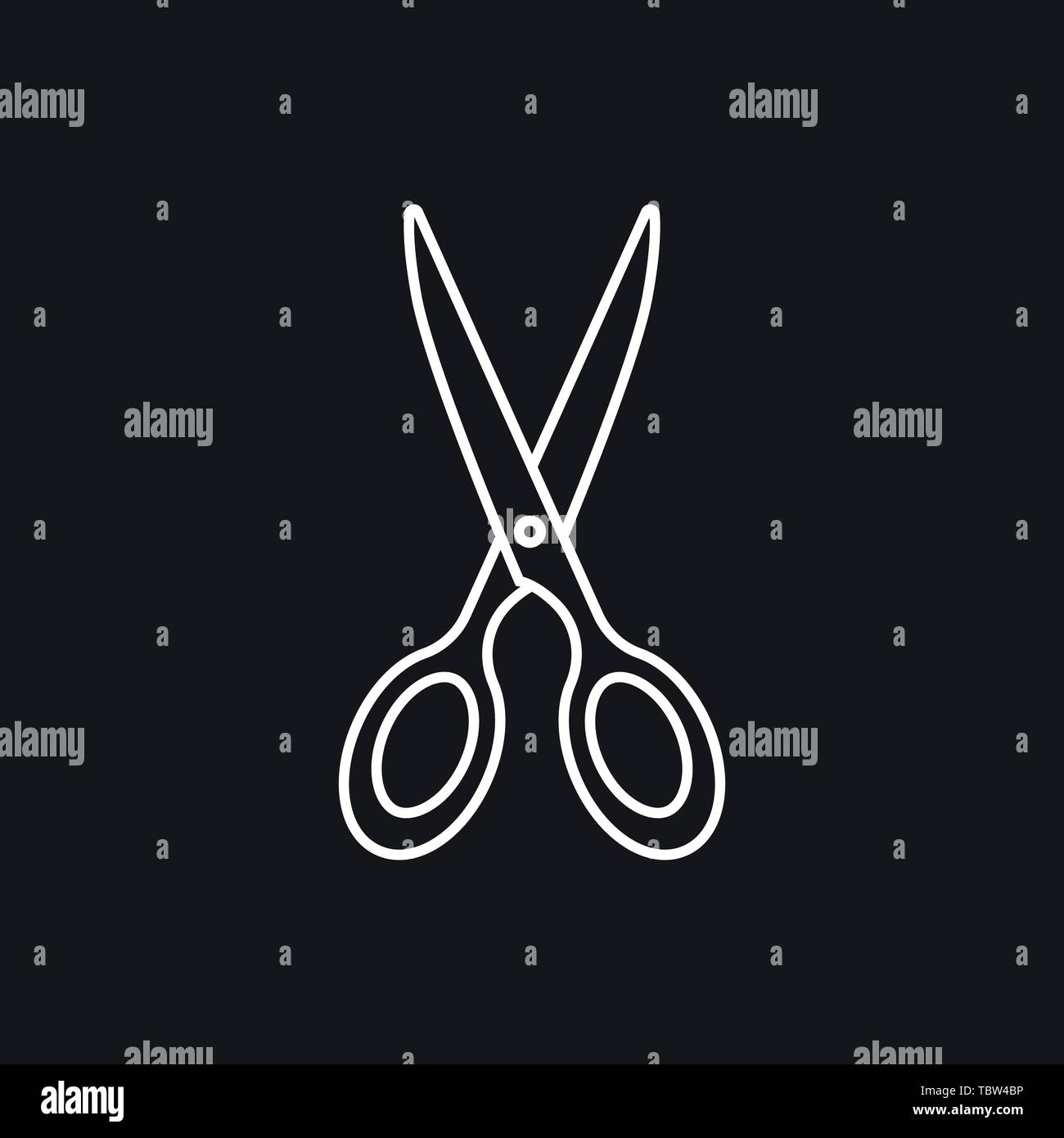 Scissors icon vector sign symbol Stock Vector Image & Art - Alamy