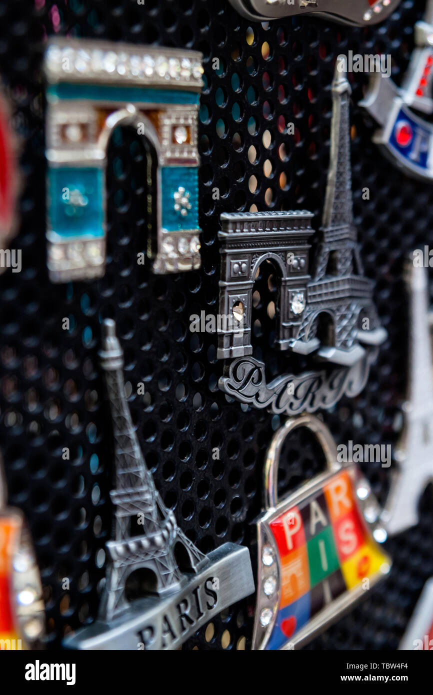 Tourist souvenirs in Paris, France Stock Photo Alamy