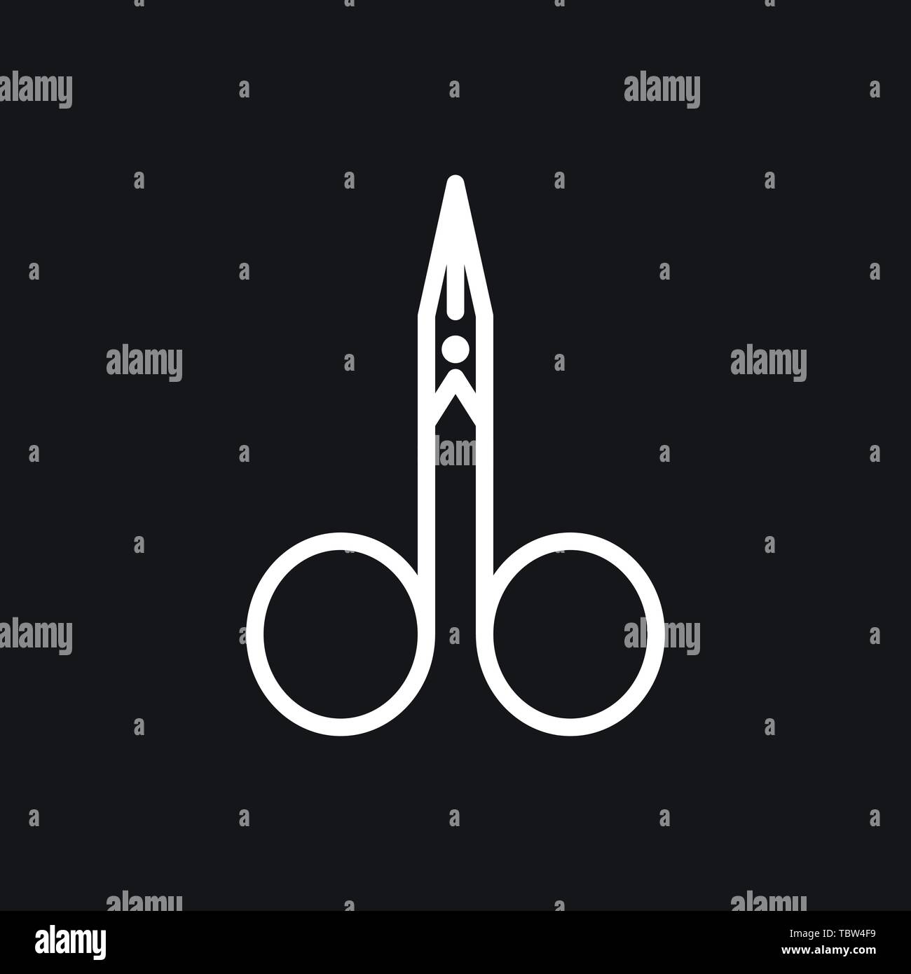 Scissors icon vector sign symbol Stock Vector Image & Art - Alamy