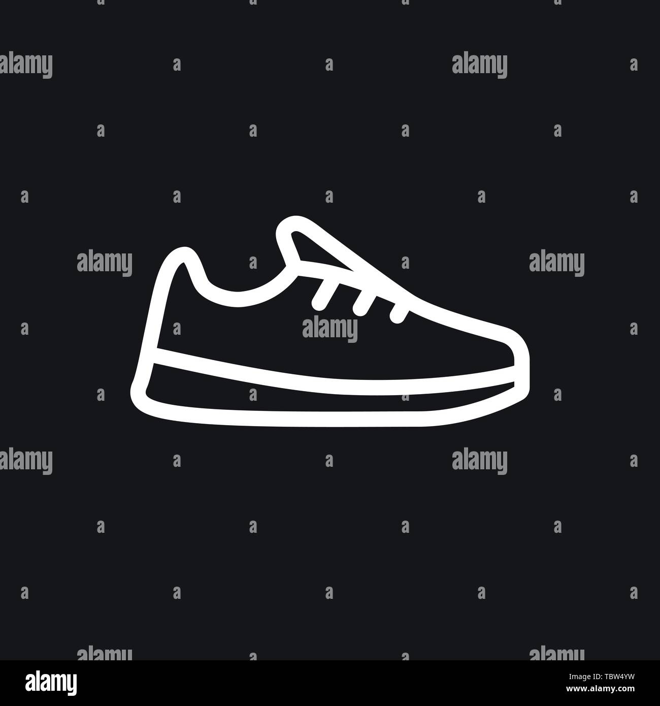 Sneakers icon vector sign symbol Stock Vector