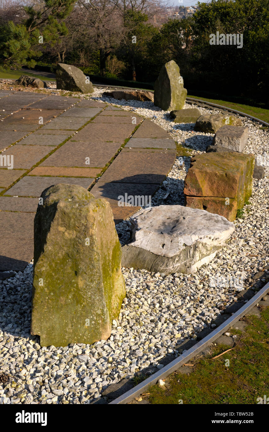 The Stones of Scotland, an art installation by Wyllie, in Regent