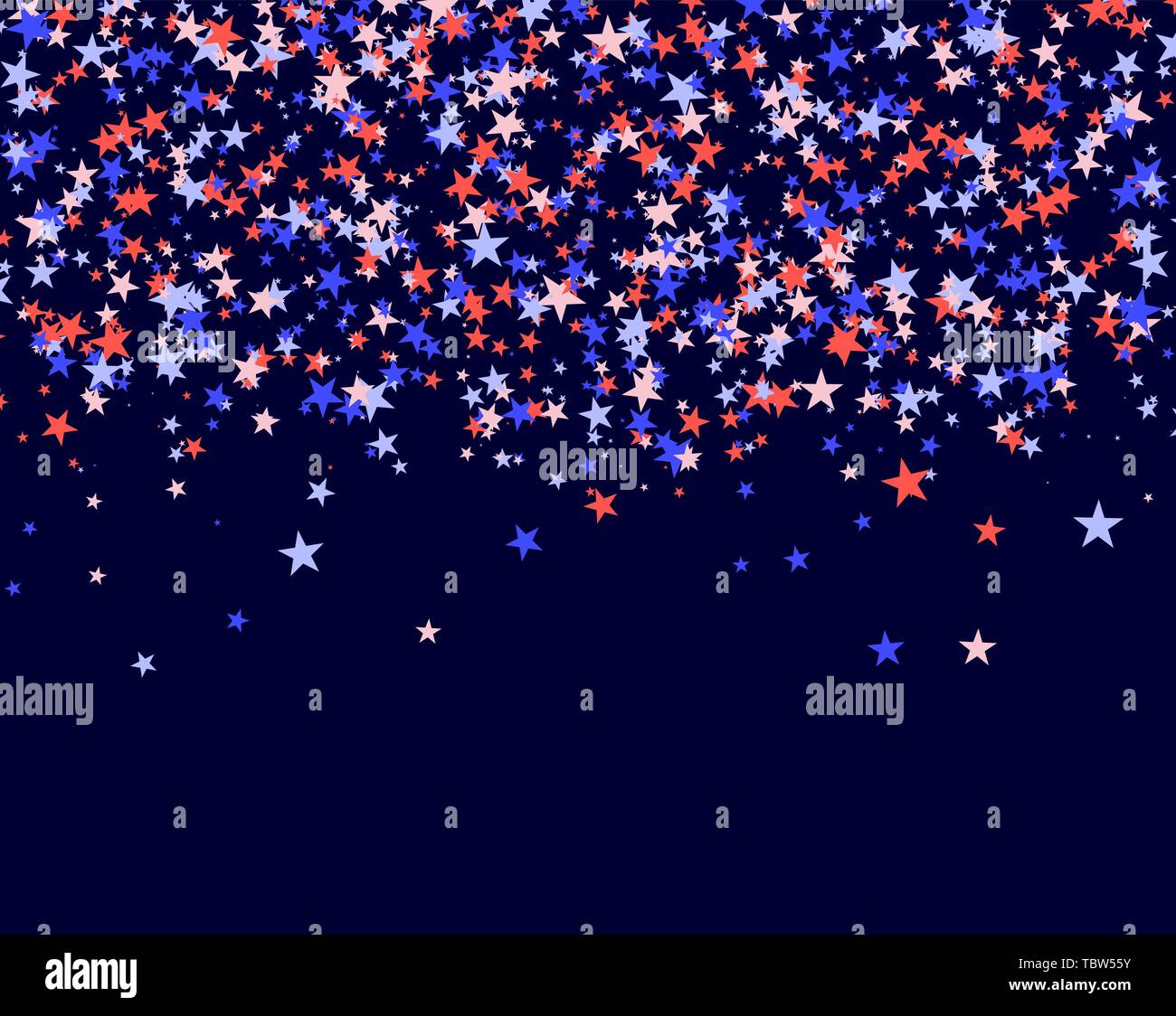 July 4th Pattern Made Of Stars Red Blue And White Confetti Falling From The Sky Colorful Backdrop In Abstract Style Vector Illustration On Blue Ba Stock Vector Image Art Alamy July 4th Pattern Made Of Stars Red Blue And White Confetti Falling From The Sky Colorful Backdrop In Abstract Style Vector Illustration On Blue Ba Stock Vector Image Art Alamy