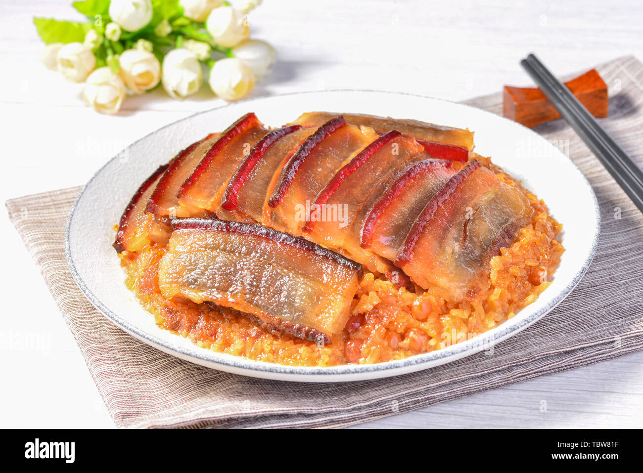 Button Meat Sichuan cuisine buttoned meat HD picture Stock Photo - Alamy