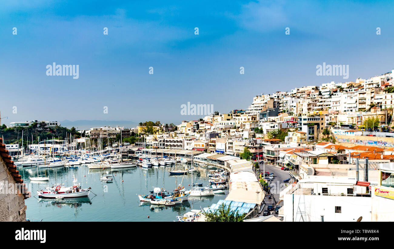Marina in Athens Stock Photo - Alamy