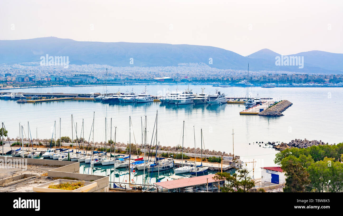 Marina in Athens Stock Photo - Alamy