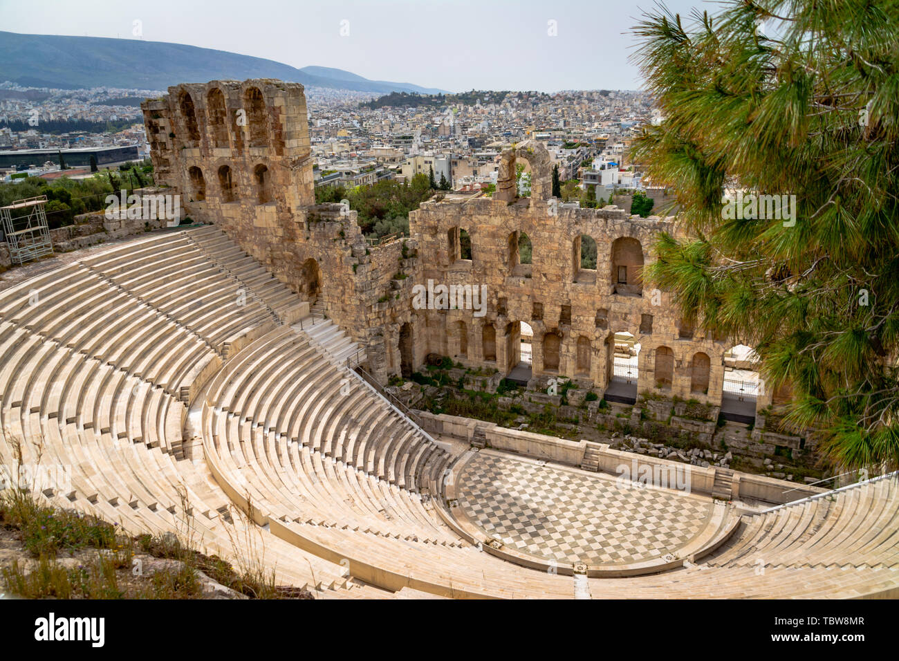 Amphitheaters amphitheaters ruins of Ancient Greece civilization Stock Photo - Alamy