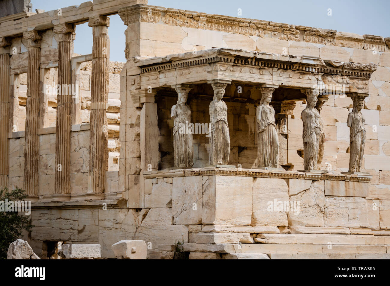 temples ruins of Ancient Greece civilization Stock Photo