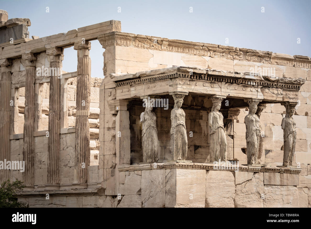 temples ruins of Ancient Greece civilization Stock Photo