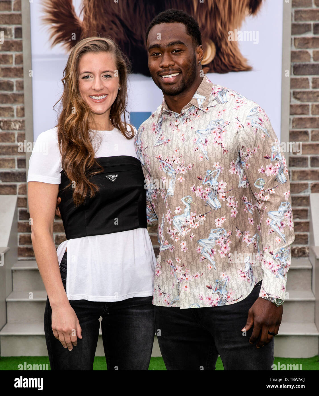 Los Angeles, CA June 02, 2019 Brandin Cooks and wife Briannon Cooks